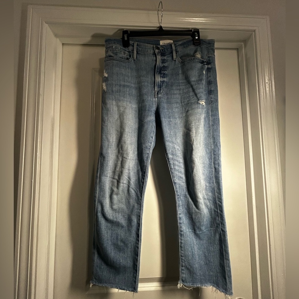 Frame Denim Women's LaBeaux Cropped-25" - Picture 5 of 7
